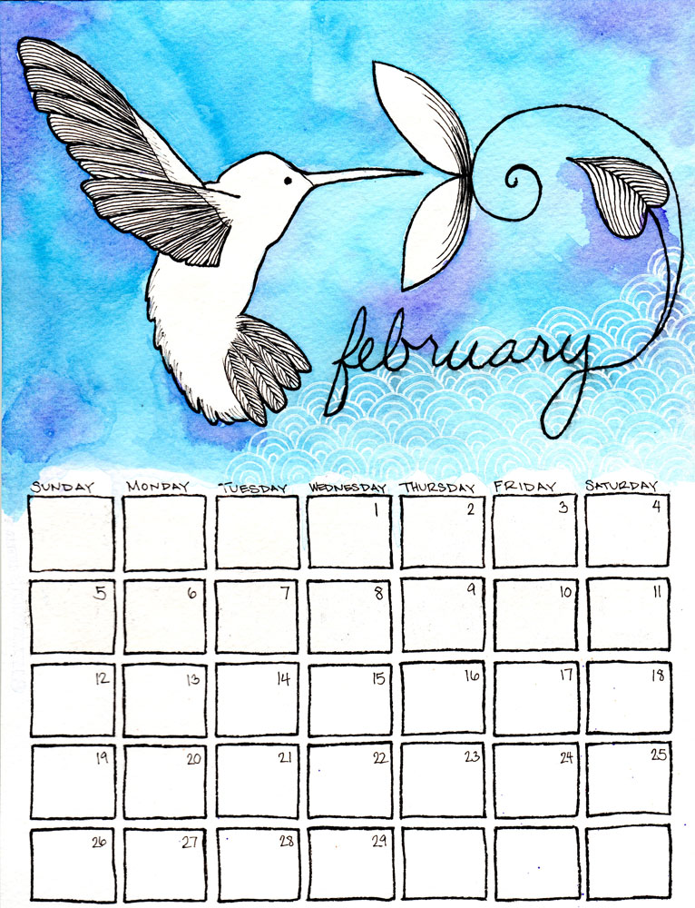 Studio Vee: DA February Calendar Draw
