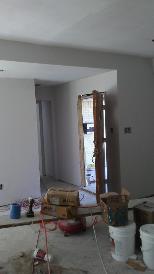 Action Paint and Home Repair Remodel Sheetrock, Tape & Float, Texture
