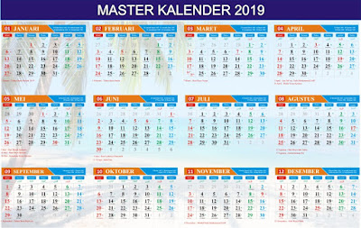 Download Kalender 2019 Lengkap Corel Draw