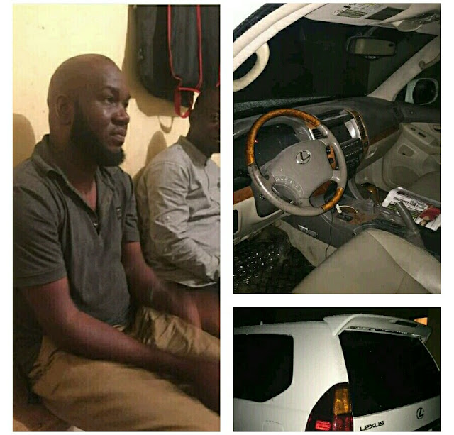Abuja Based Man Arrested While Celebrating The Stolen SUV He Acquired 