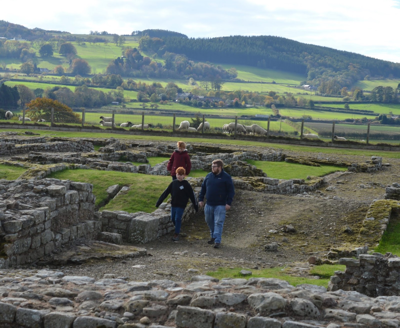 A lovely pub lunch & a trip to Corbridge Roman Town with kids 