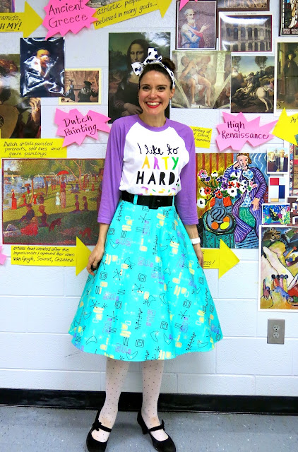 Cassie Stephens: What the Art Teacher Wore #155 and a Video Sub Plan!