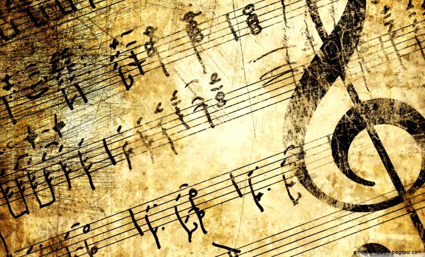 Vintage Sheet Music as Wallpaper