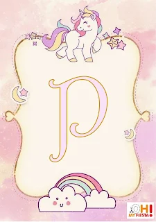 Alfabeto Unicornio My Little Pony