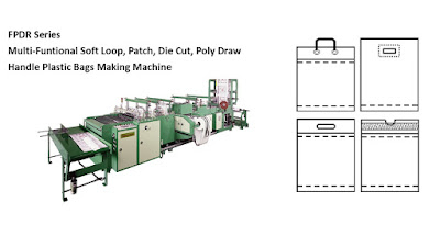 Soft Loop, Patch, Die Cut, Poly Draw Handle Plastic Bags Making Machine