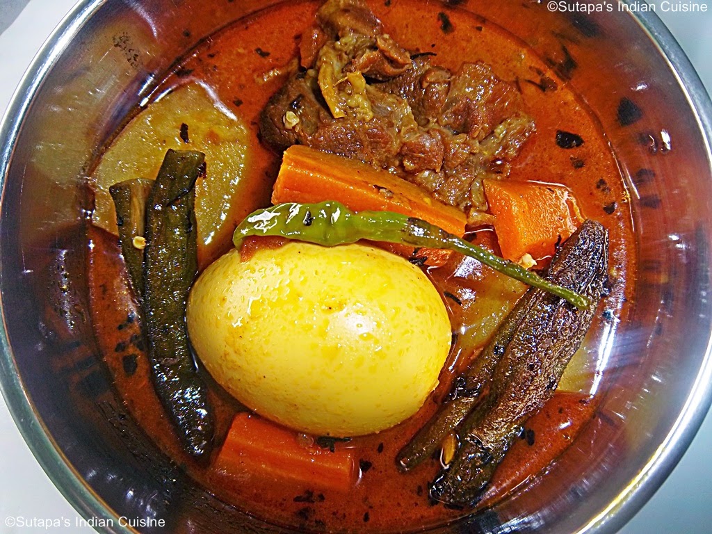 Indian Style Egg Mutton Stew
