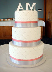 cake quilted cakes butter tier pearls