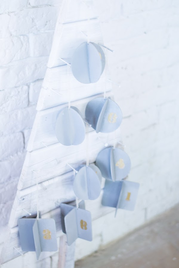 Adornos de madera árbol diy