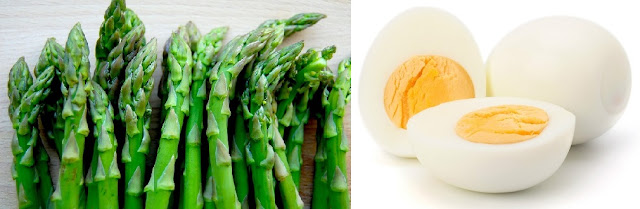 Asparagus dan Telur Rebus Asparagus dan Telur Rebus