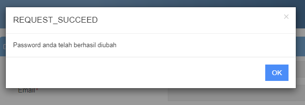 Send password reset email