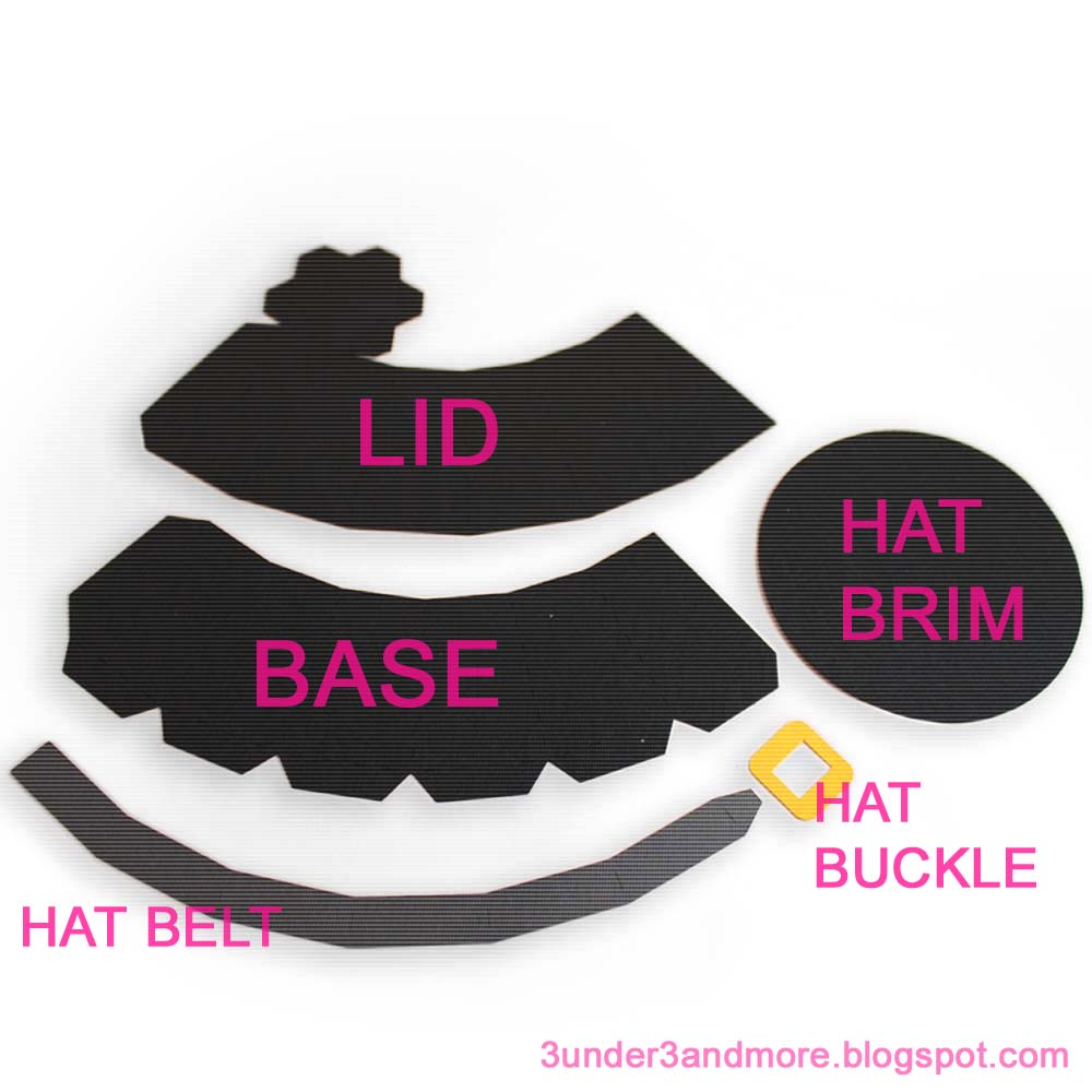 3 under 3 and more 3D pilgrim hat tutorial