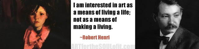 robert henri quote i am interested in art as a means...