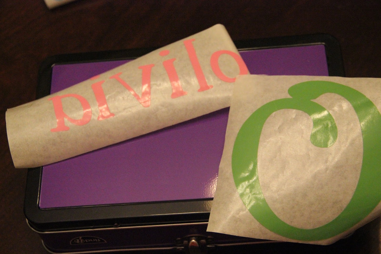 Purple Paradise Creations: Monogrammed Tin Homework Cases