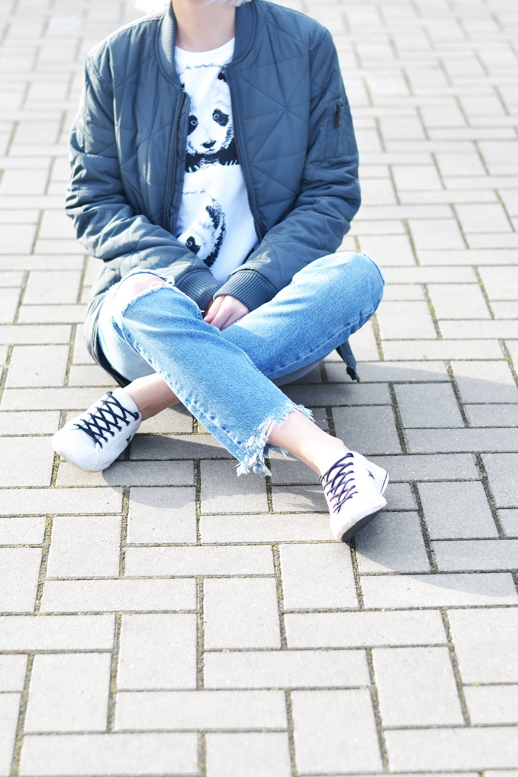 Turn it inside out GREY BOMBER JACKET