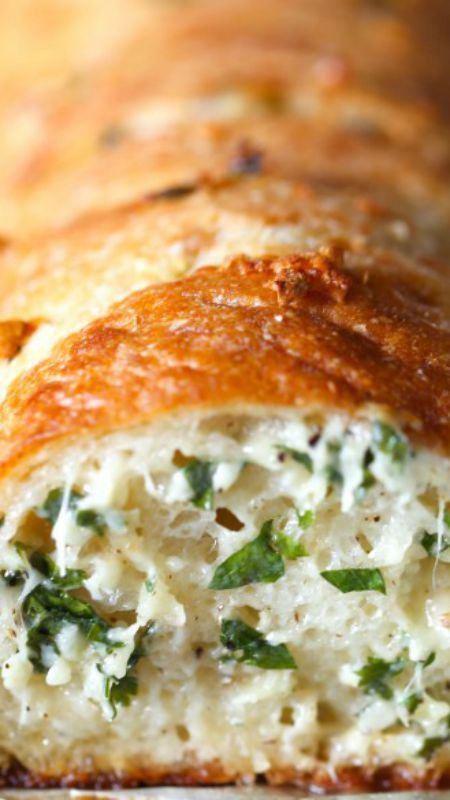 Epic Stuffed Garlic Bread ~ The best... It’s buttery, cheesy and LOADED with fresh garlic!