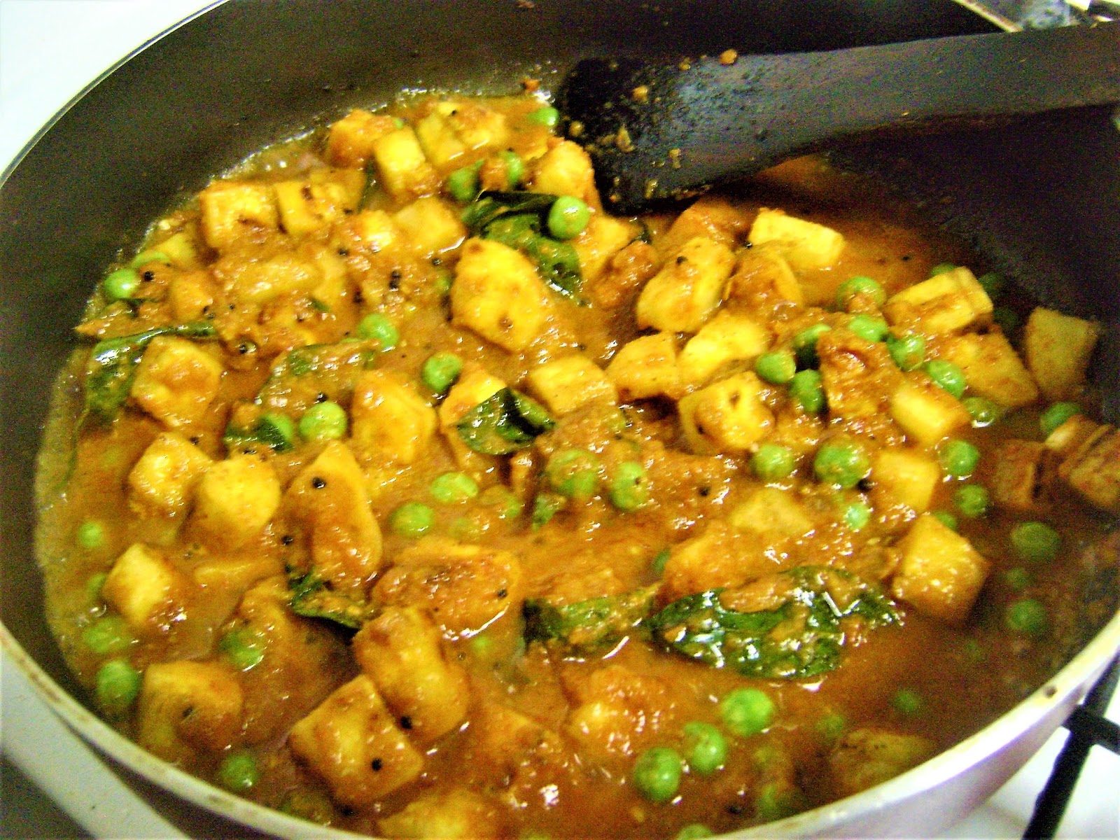 Bethica's Kitchen Flavours Raw Banana Curry with Green Peas (A