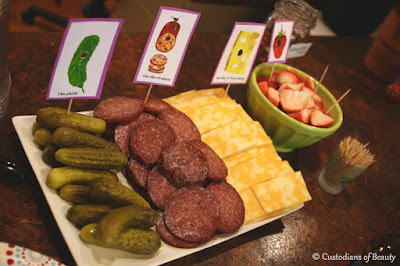 Hungry Caterpillar Party | Themed Birthday Party Snacks | by CustodiansofBeauty.blogspot.com