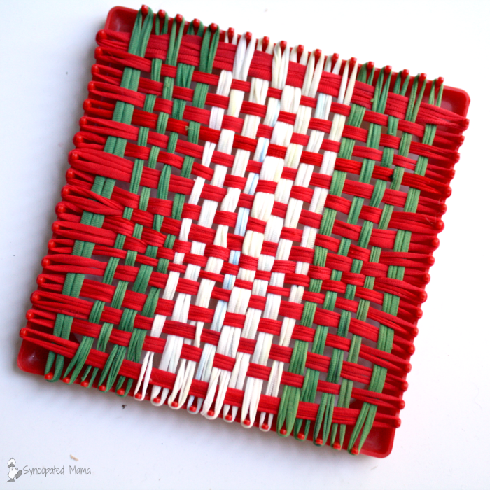 Syncopated Mama Madeline's Christmas Loop Loom Potholder "Rugs"