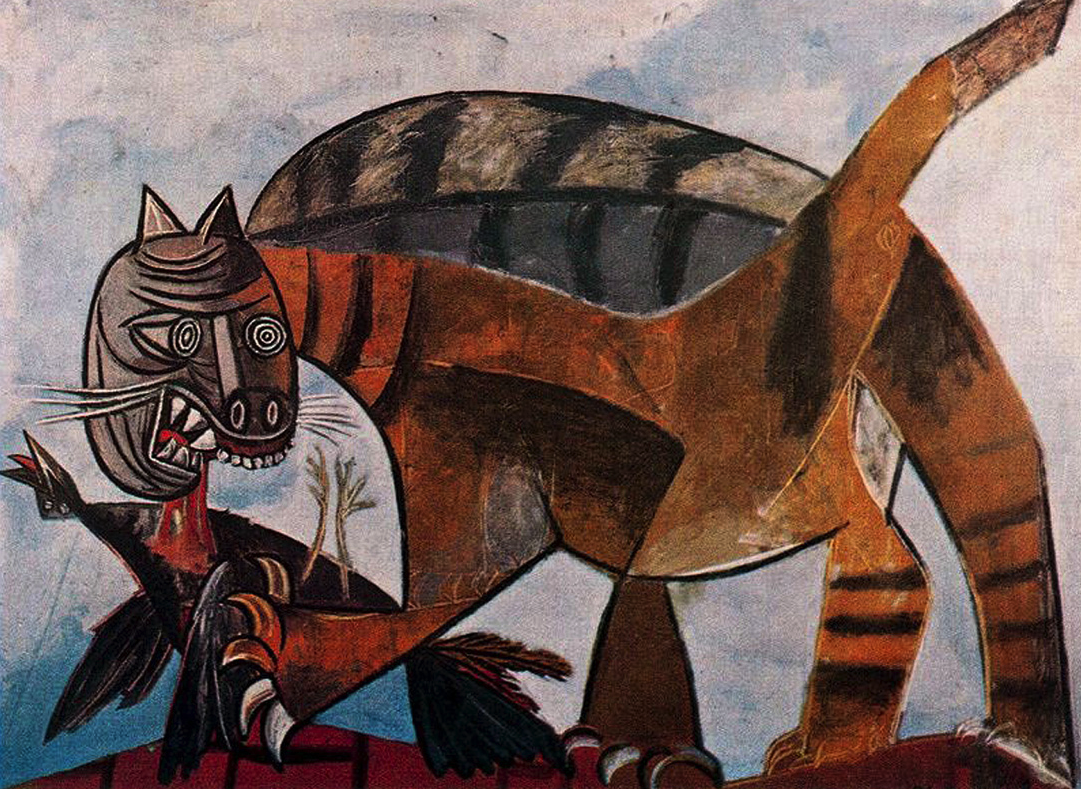 Get Pablo Picasso Cat Painting Gif