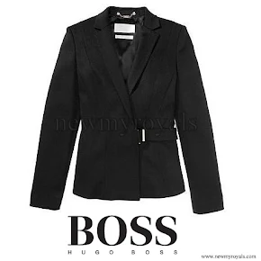 Queen Letizia Style HUGO BOSS Cegina Cashmere Coat  