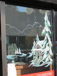 window christmas paintings painting windows holiday snow mike destination mural cheer magical worlds filled downtown victoria turn ice season many