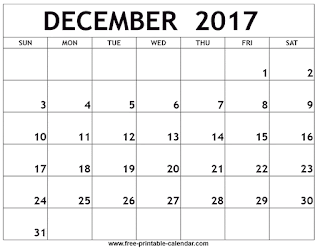 Free Printable Calendar December 2017 Free Printable Calendar December 2017