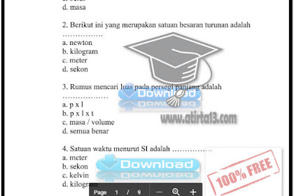 Contoh Soal Uts Ipa Smp Kelas 7 Semester 1