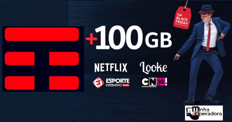 tim oferece 100 gb de internet a mais para assistir netflix