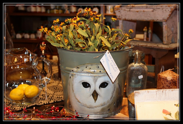 Handpainted pieces at Dirty Bird Antiques