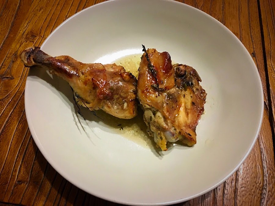 Pollo en adobo al horno
