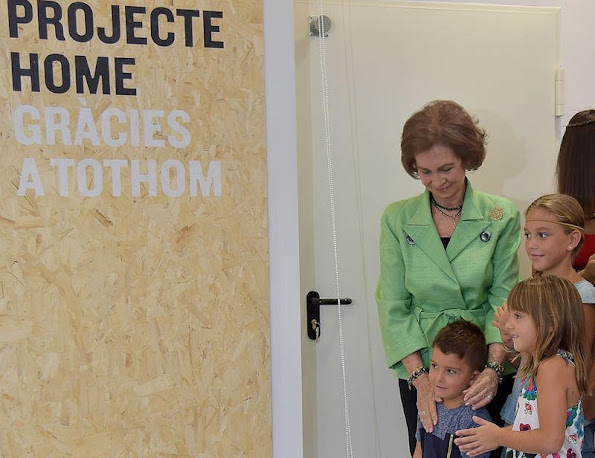 Queen Sofia of Spain inaugurates the new offices of 'Proyecto Hombre' NGO