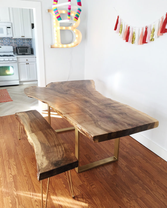Restyle it Wright Crushing on Live Edge Dining Tables