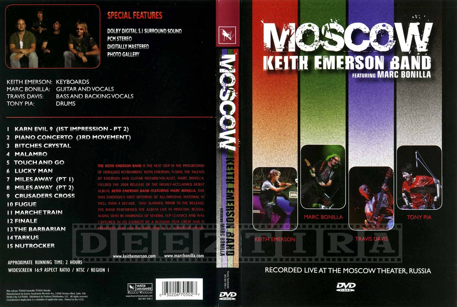 YOUDISCOLL Keith Emerson Band Moscow (2010)