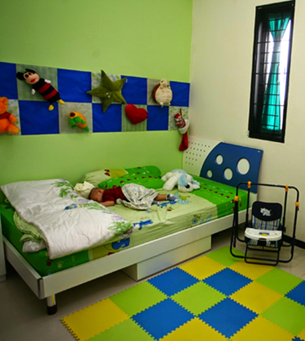 Kamar Tidur Sederhana Anak Berwarna Sederhana Dan Menarik