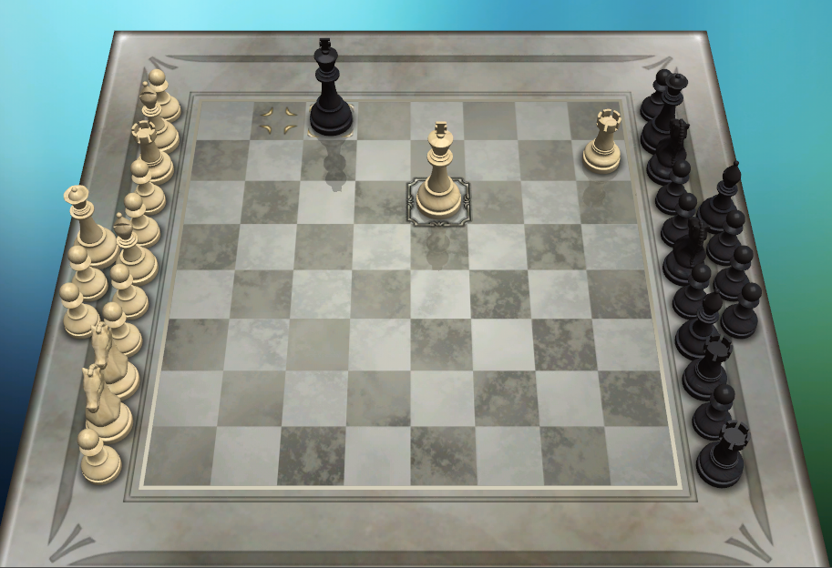 Xadrez e xeque-mate completou o jogo de xadrez no parque de