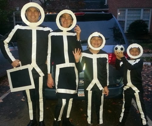 Minivan Stick Figure Family Halloween Costume