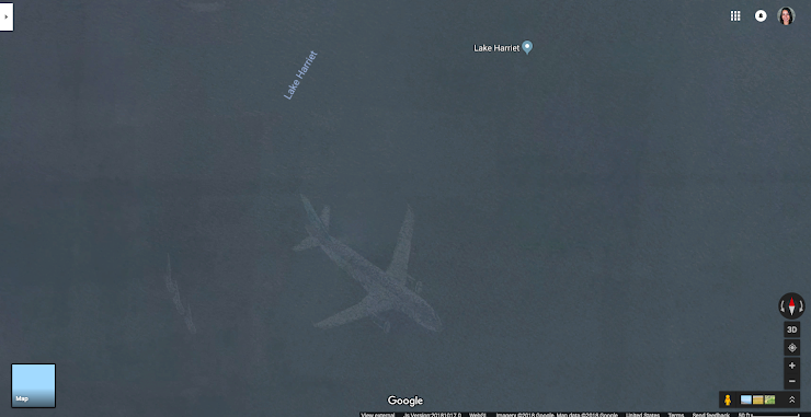 A ghost plane and a portal to another dimension star in a spooky collection of weird Google Maps images