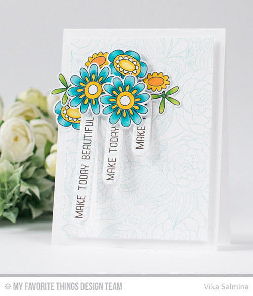 Handmade card from Vika Salmina featuring products from My Favorite Things #mftstamps