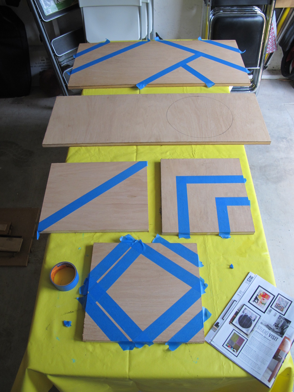 Christie Chase 580...scrap plywood outdoor art