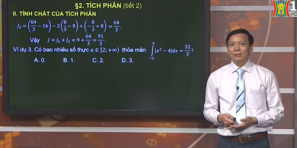 Xem bài giảng TÍCH PHÂN trên truyền hình Hà Nội (kênh H1)