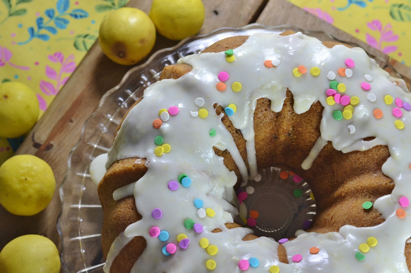 Mixed Berry Lemon Birthday Bundt Cake Vegan Magic Time