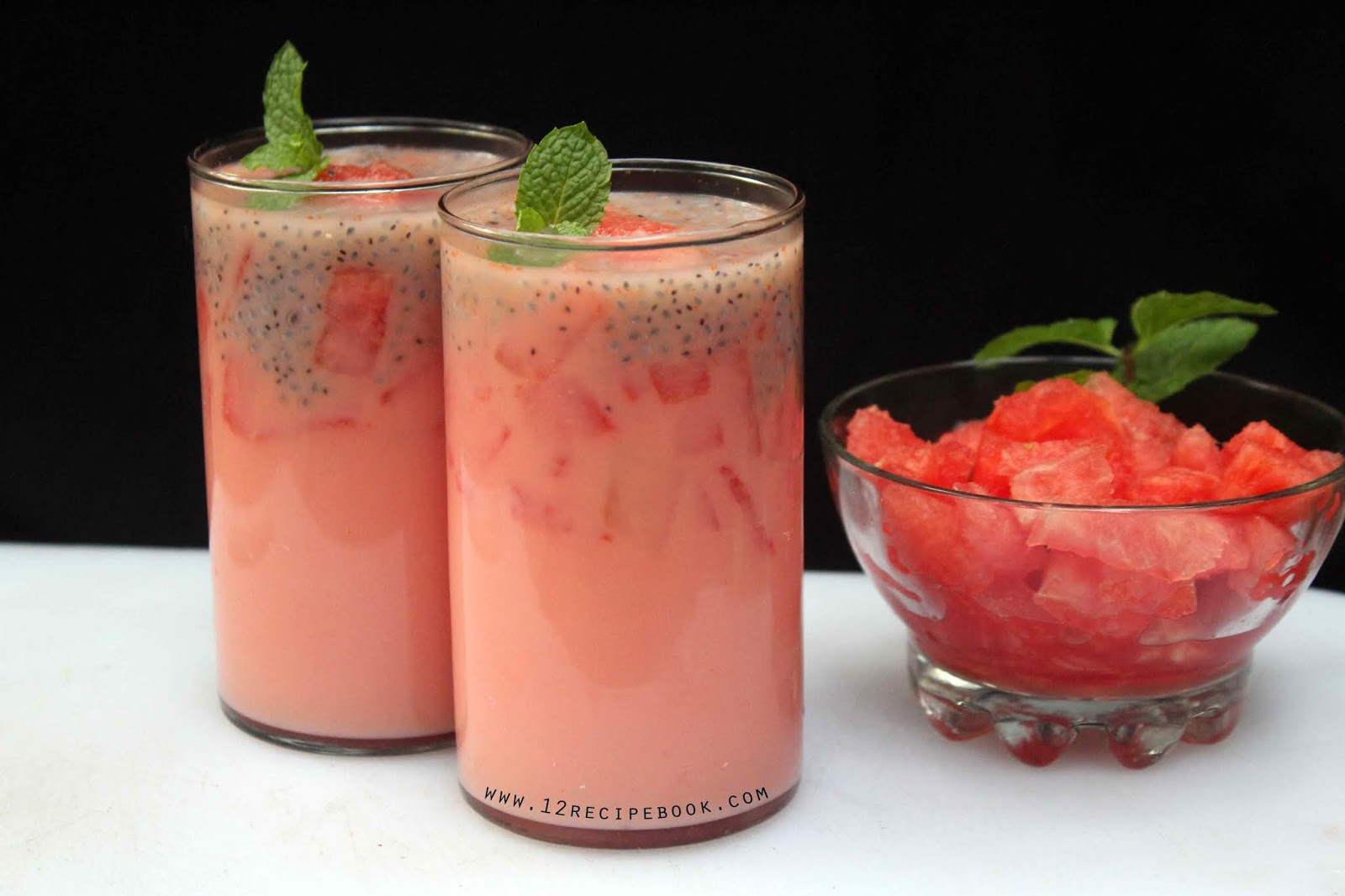 Watermelon Basil Seeds Drink Recipe Book
