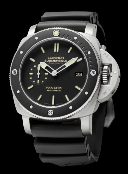 Officine Panerai Luminor Submersible 1950 Amagnetic 3days Automatic Titanio Pam00389 Time And Watches The Watch Blog A diving bezel and modern design. officine panerai luminor submersible
