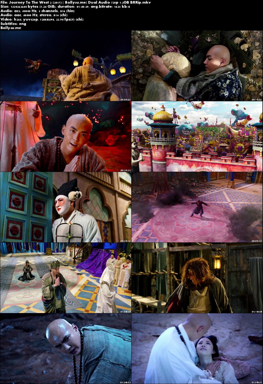Journey To The West 2 2017 BRRip Hindi Dual Audio 720p ESub Download Journey To The West 2 2017 BRRip Hindi Dual Audio 720p ESub Download