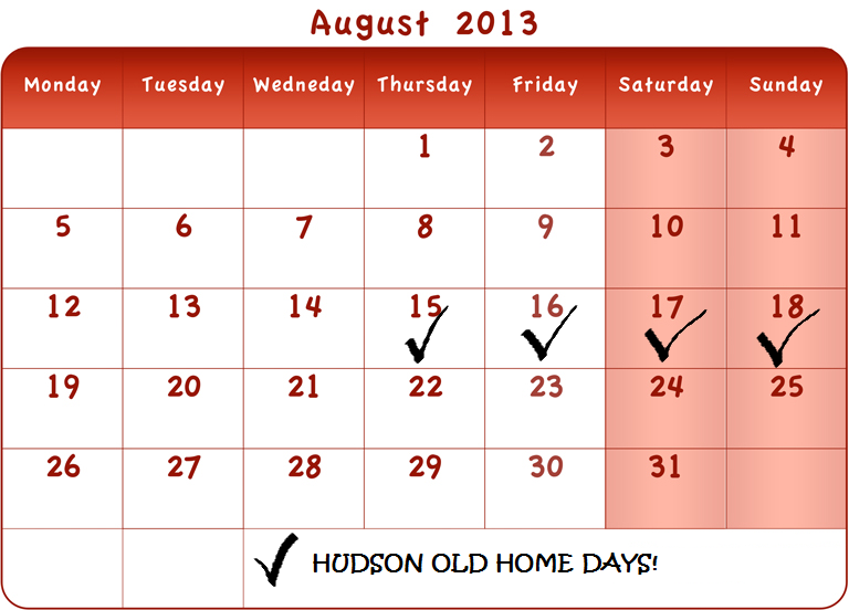 Hudson NH Old Home Days Hudson, NH Old Home Days 2013 Dates