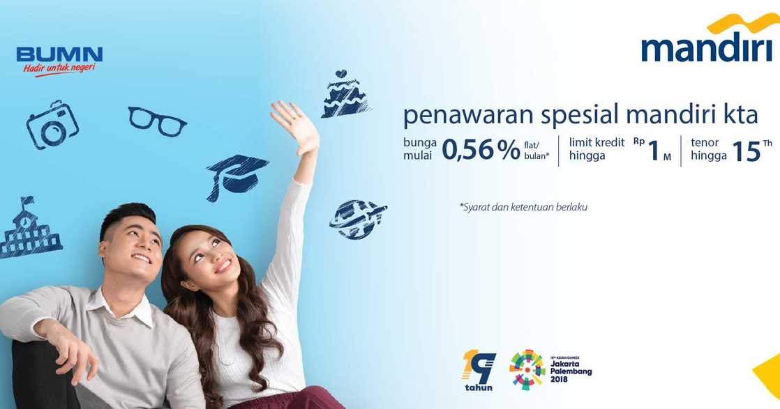 Promo KTA Bank Mandiri Bunga Rendah Mulai 0,56 KTA BANK 2021