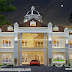 1278 square yards Kerala mansion in Colonial style