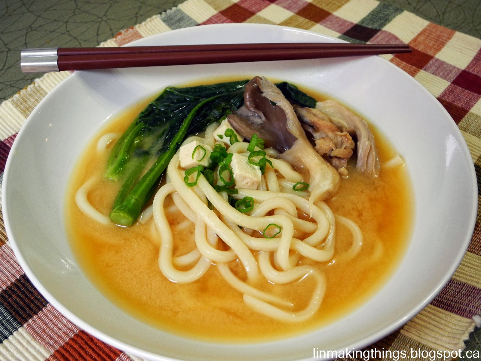 Lin Making Things Miso udon a warm and hearty noodle soup, Japanese