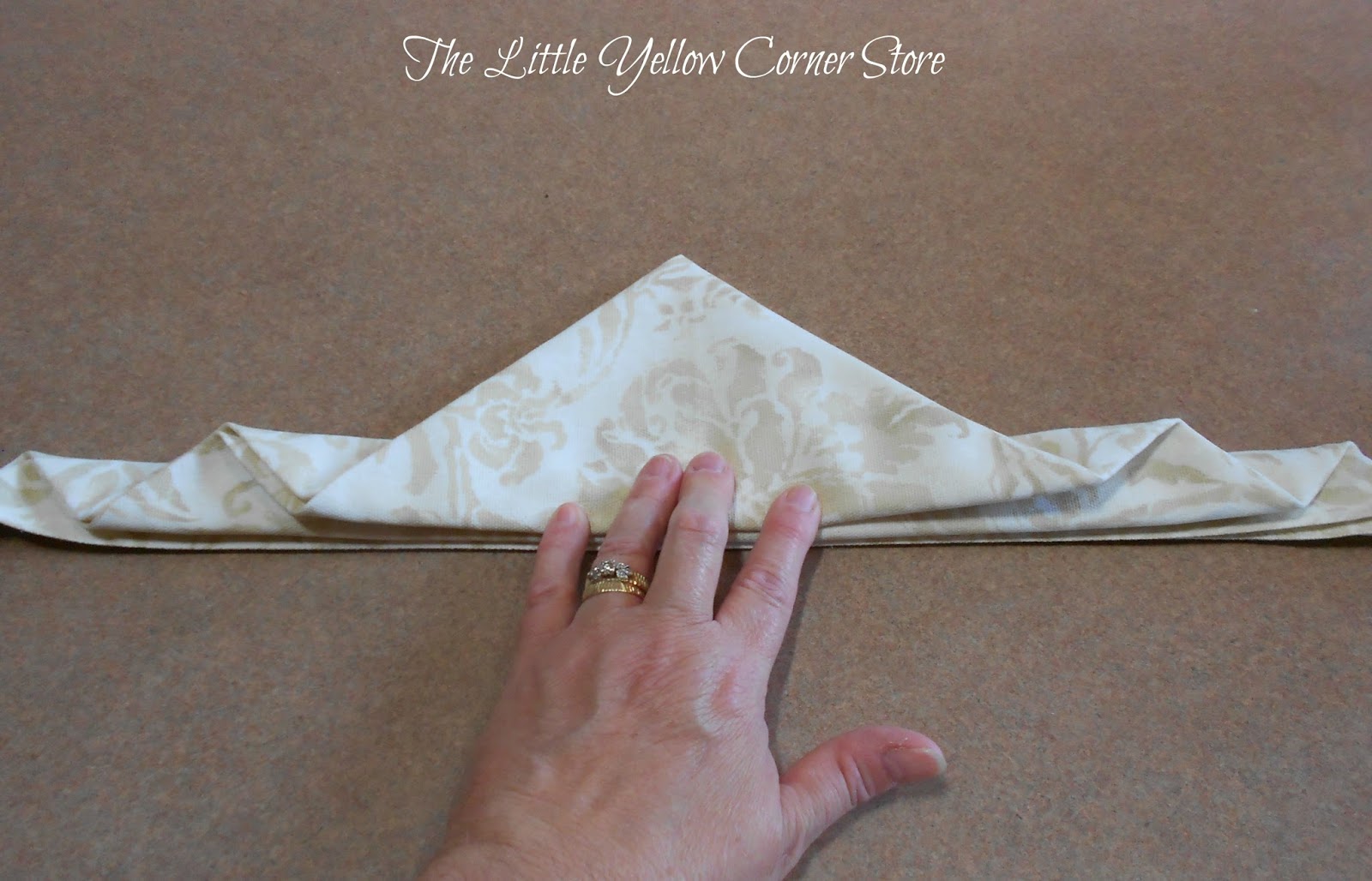 The Little Yellow Corner Store Leaf Napkin Fold Instructions