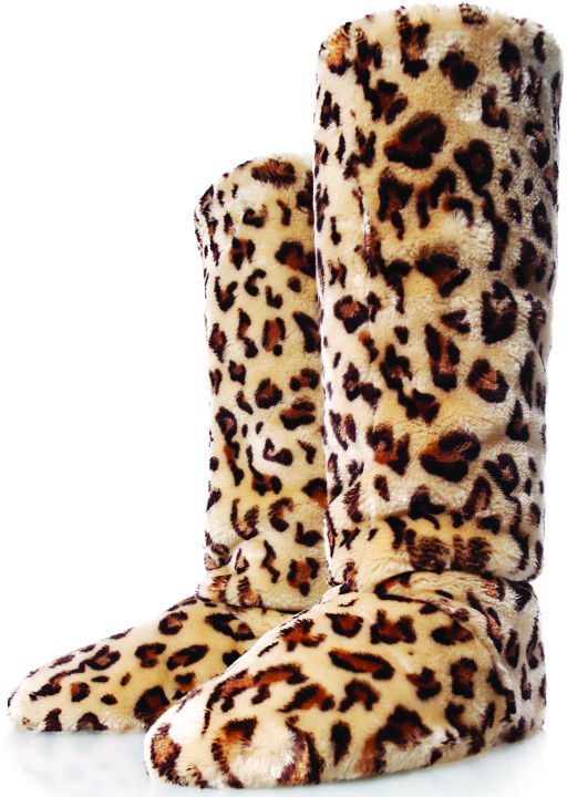 tall fuzzy slipper boots